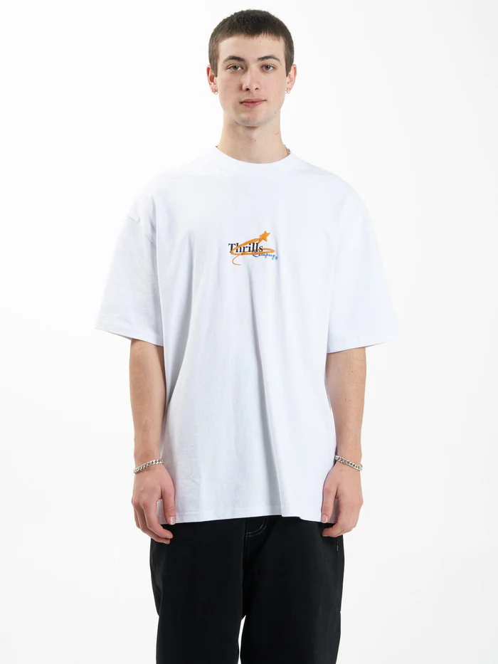Camiseta Thrills Earthdrone Oversize White S – foto 2