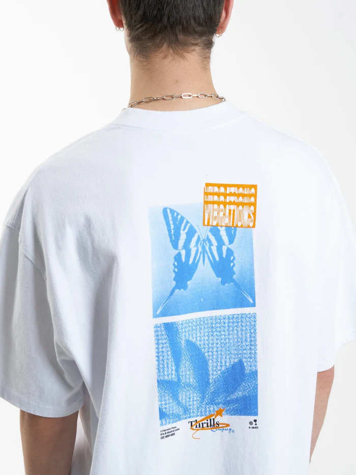 Camiseta Thrills Earthdrone Oversize White S – foto 7