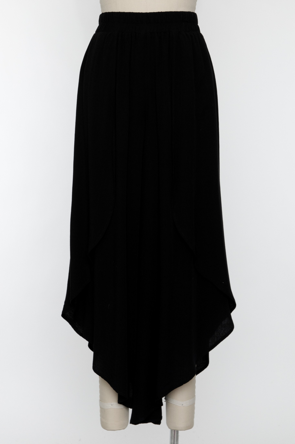 Pantalon Overlap Front Split Black – foto 1