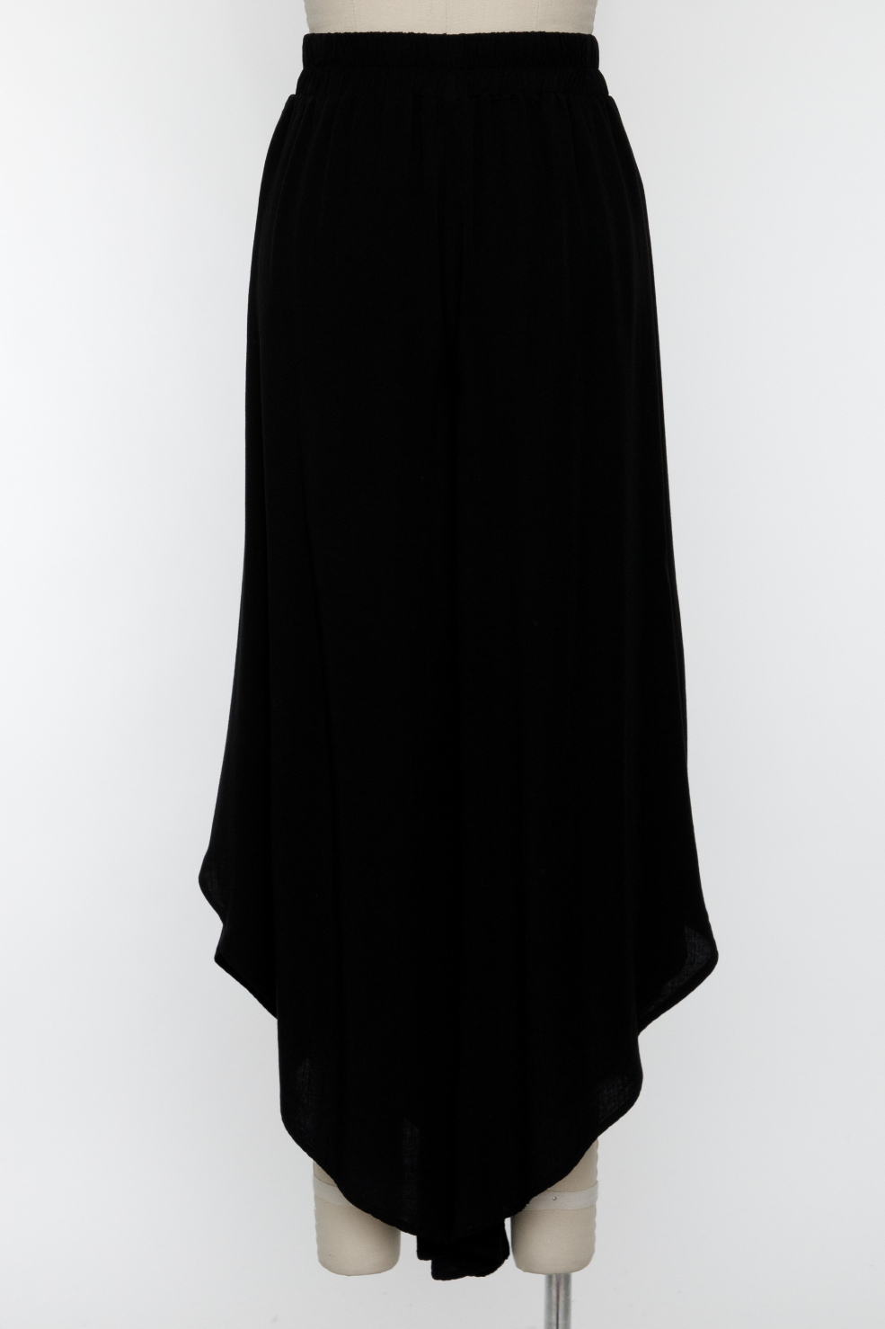 Pantalon Overlap Front Split Black – foto 2