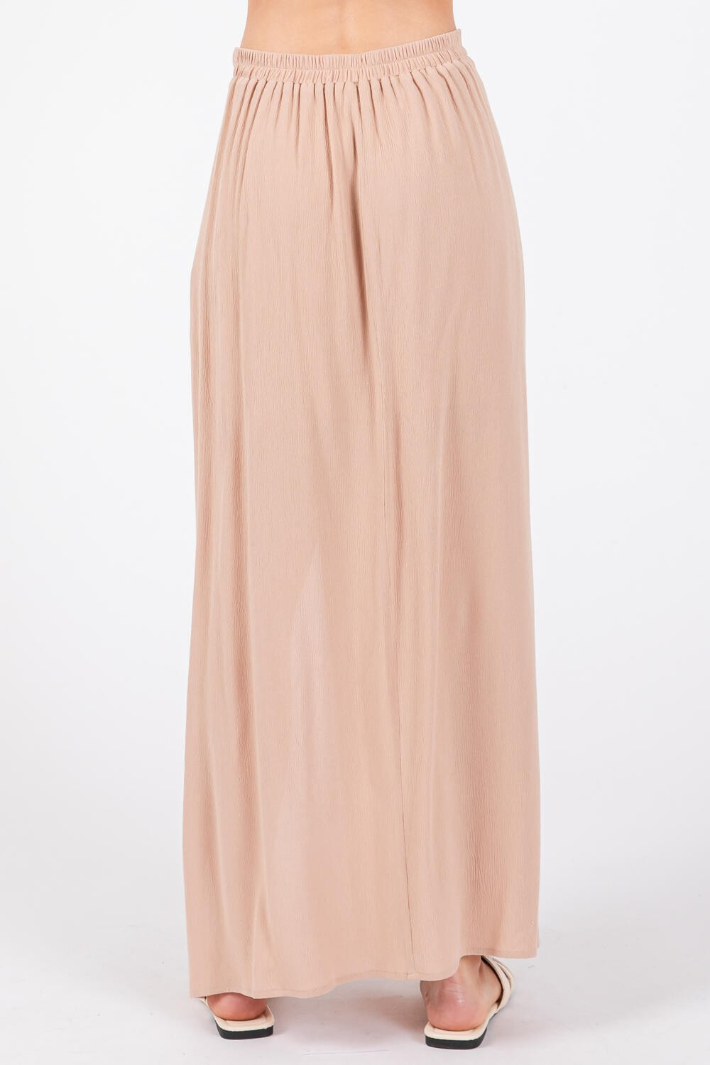 Enagua Twisted Midi Skirt Nude – foto 3