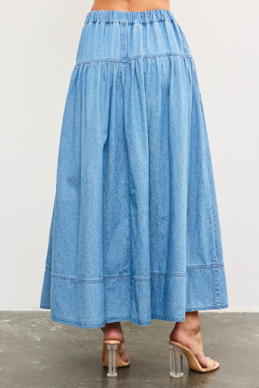 Enagua Banded Denim – foto 2