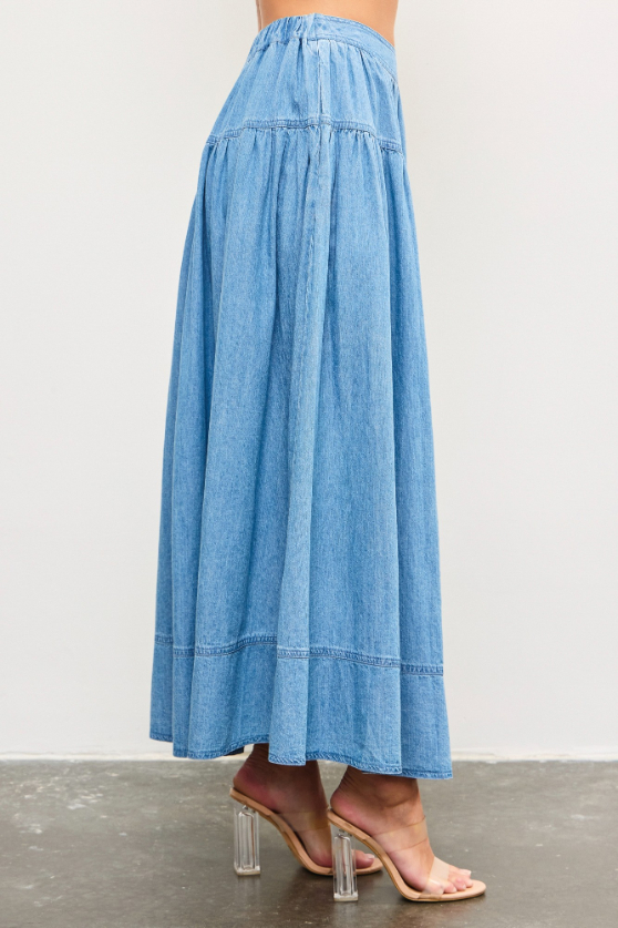 Enagua Banded Denim – foto 3