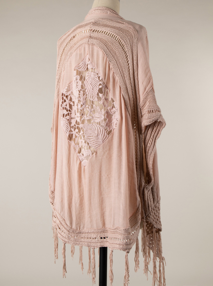 Boho Cardigan Mauve