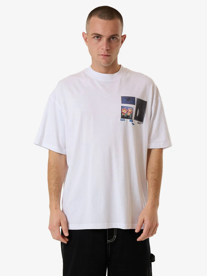Camiseta Thrills Come & Believe Box Fit White – foto 1