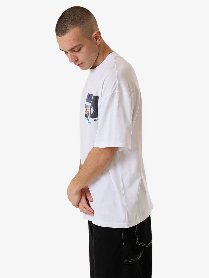 Camiseta Thrills Come & Believe Box Fit White – foto 3