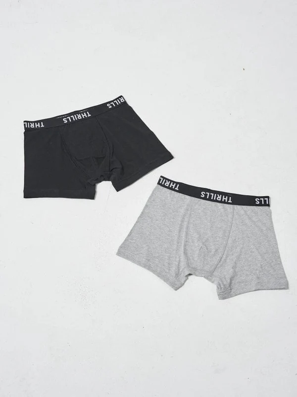 Thrills Briefs 2 Pack Black - Grey Marle M – foto 1
