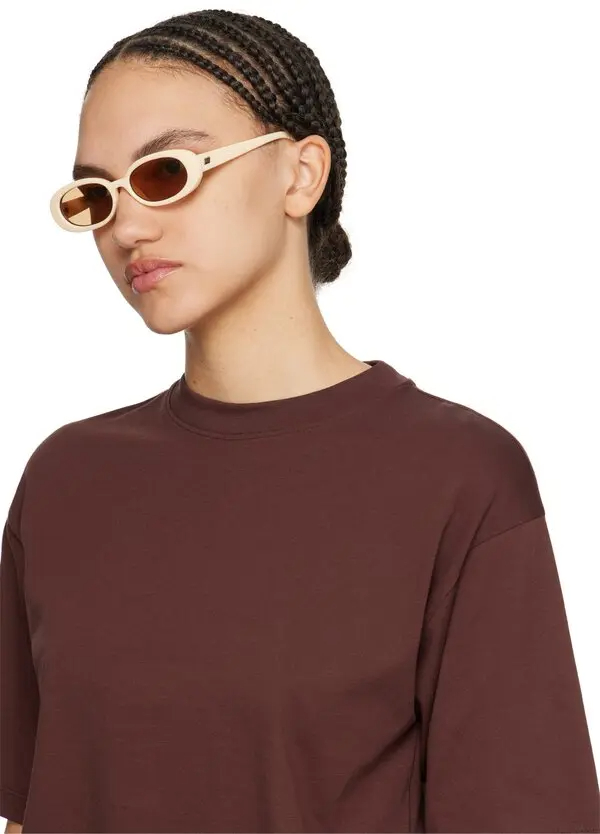 Lentes Le Specs Outta Love Off White – foto 4