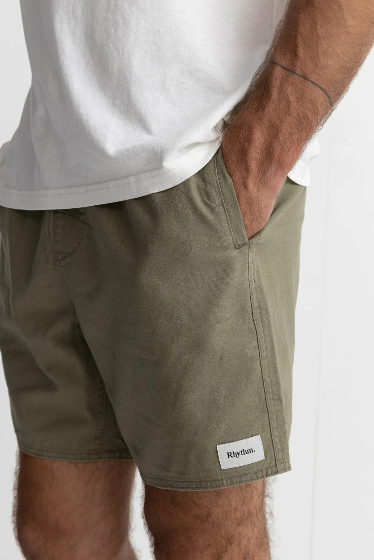 Short Rhythm Classic Linen Olive – foto 4