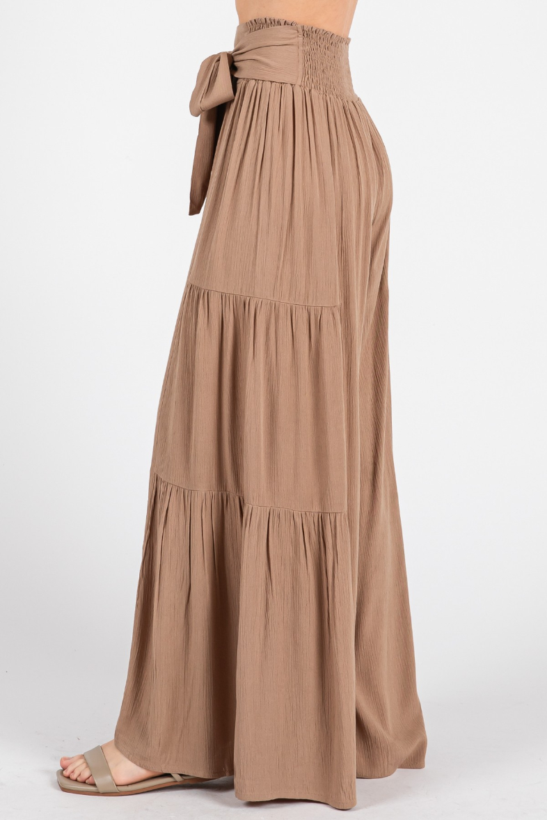 Pantalon Boho Ruffle Hemming Desert – foto 6
