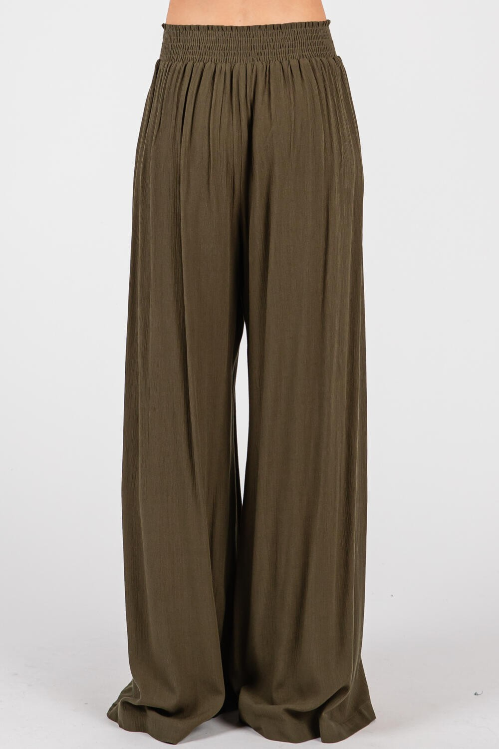 Pantalon Front Slits Olive – foto 6