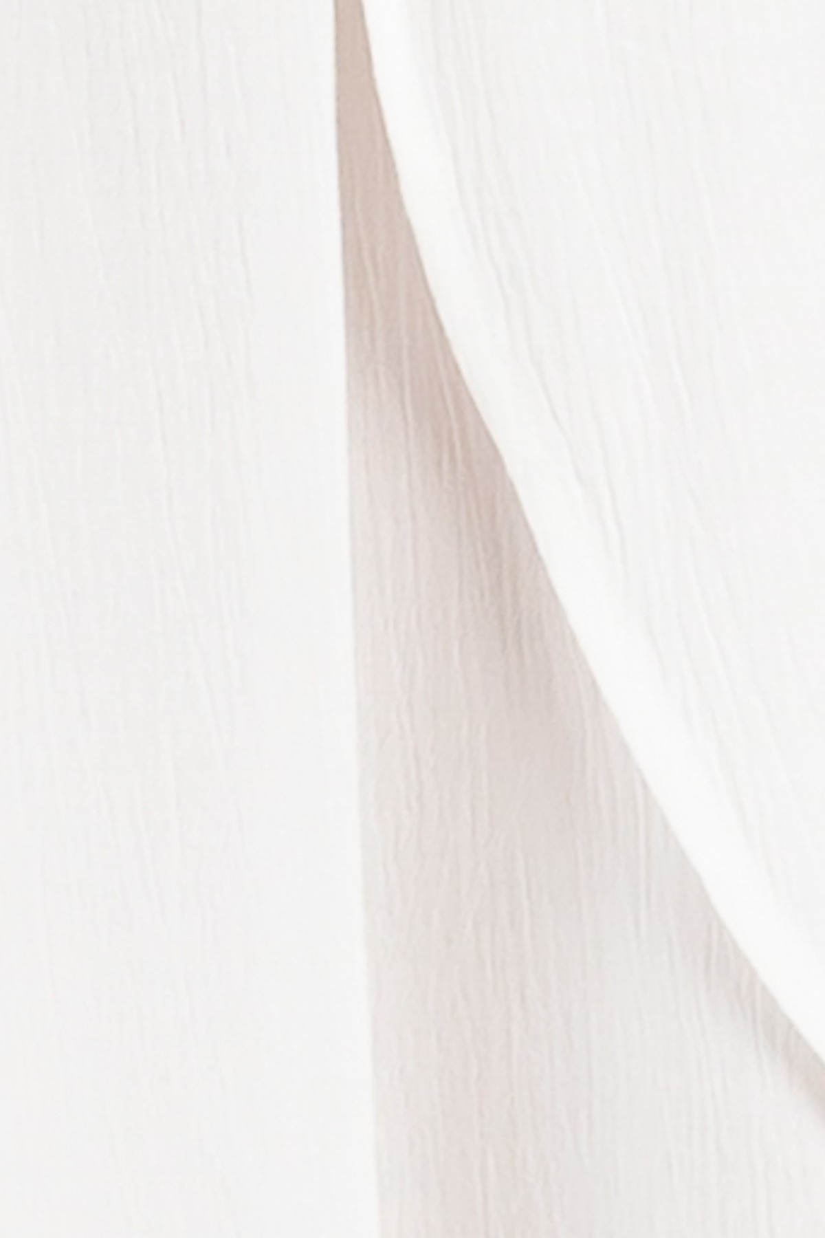 Pantalon Overlap Front Slit White – foto 2