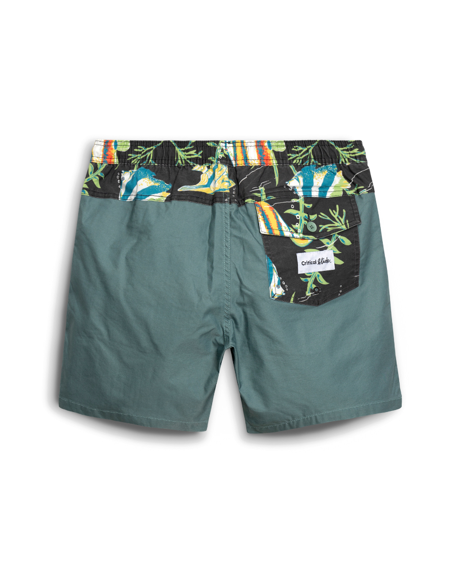 Pantaloneta TCSS Tropical Plain Jane 16" Green – foto 2