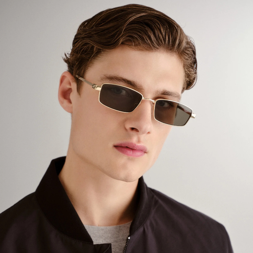 Lentes Le Specs Bizarro - Bright Gold Clear – foto 5