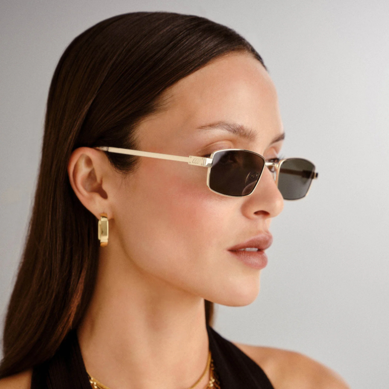 Lentes Le Specs Bizarro - Bright Gold Clear – foto 6