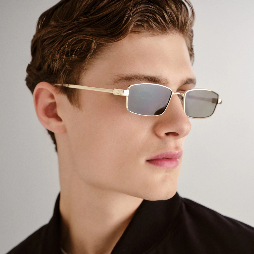 Lentes Le Specs Bizarro - Bright Gold Clear – foto 7