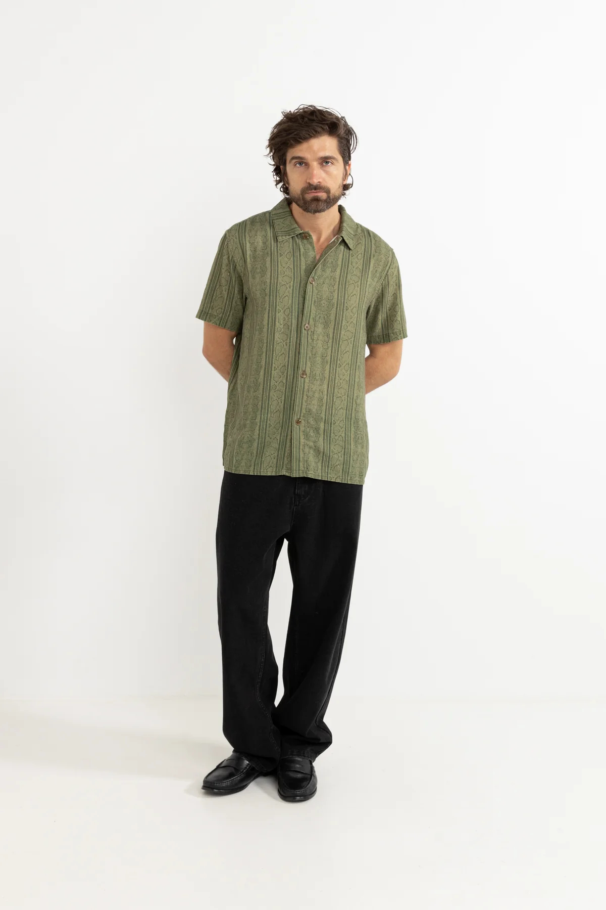 Jeans Rhythm Essential Worn Black – foto 4
