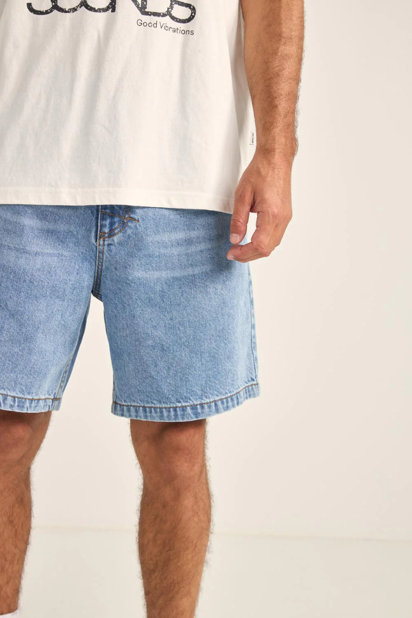 Short Rhythm Subtle Distress Blue – foto 1