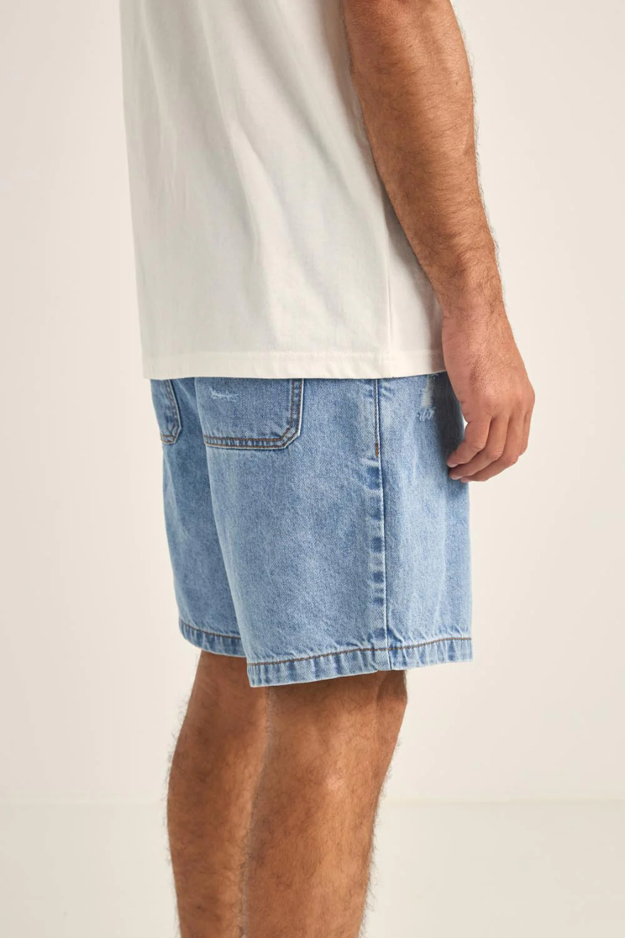 Short Rhythm Subtle Distress Blue – foto 2