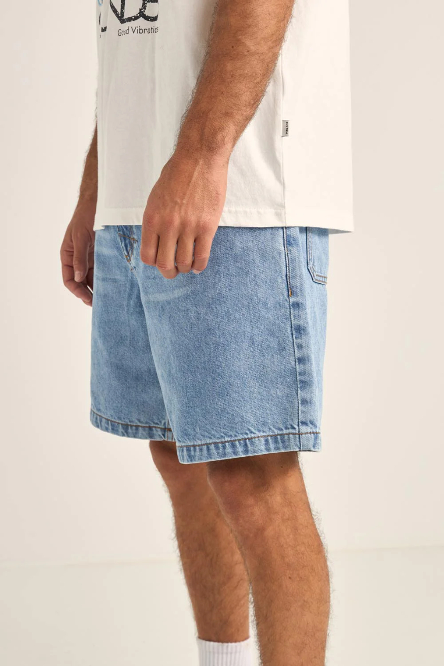 Short Rhythm Subtle Distress Blue – foto 3