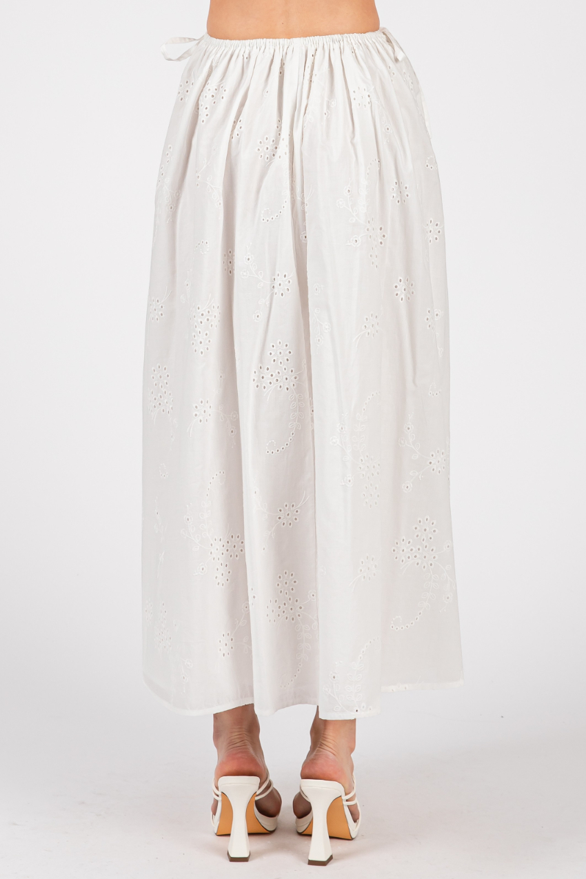 Enagua Eyelet Side Ties White – foto 8
