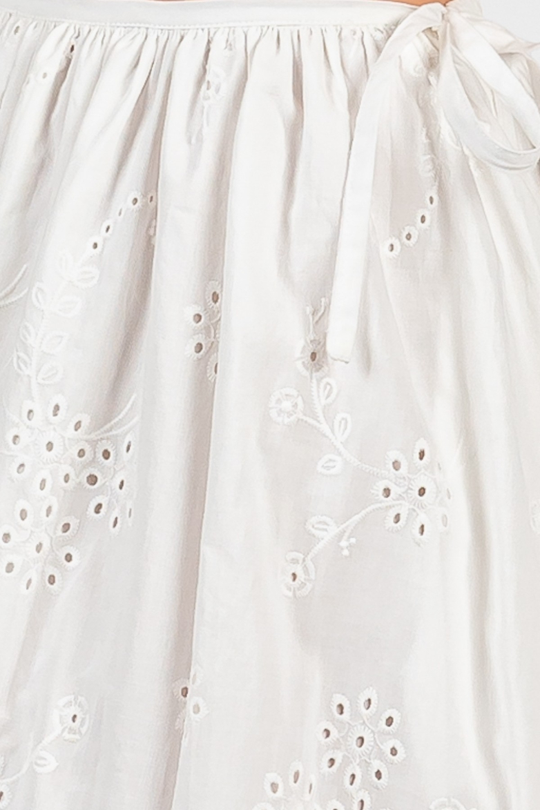 Enagua Eyelet Side Ties White – foto 9