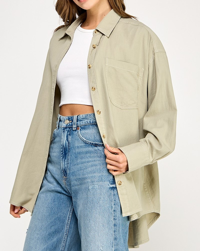Blusa your Boyfriends Shirt Seagrass – foto 3