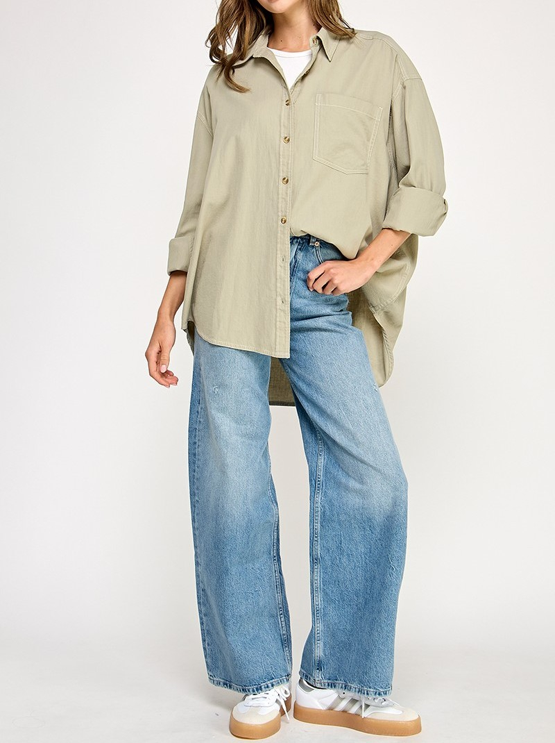 Blusa your Boyfriends Shirt Seagrass – foto 6