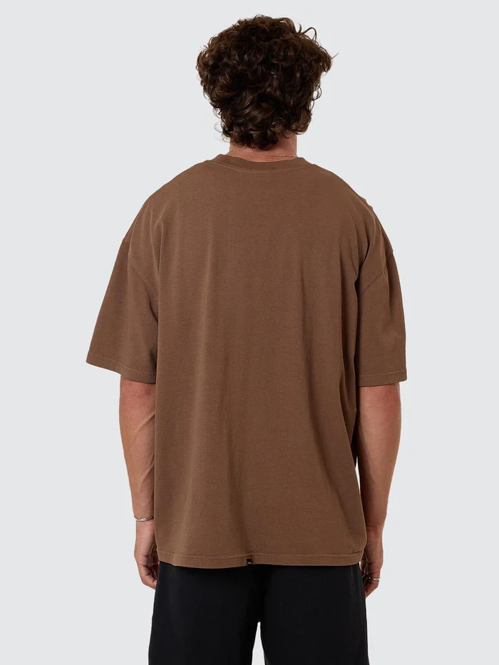 Camiseta Thrills Superior Box Fit Oversize Trader Brown – foto 2