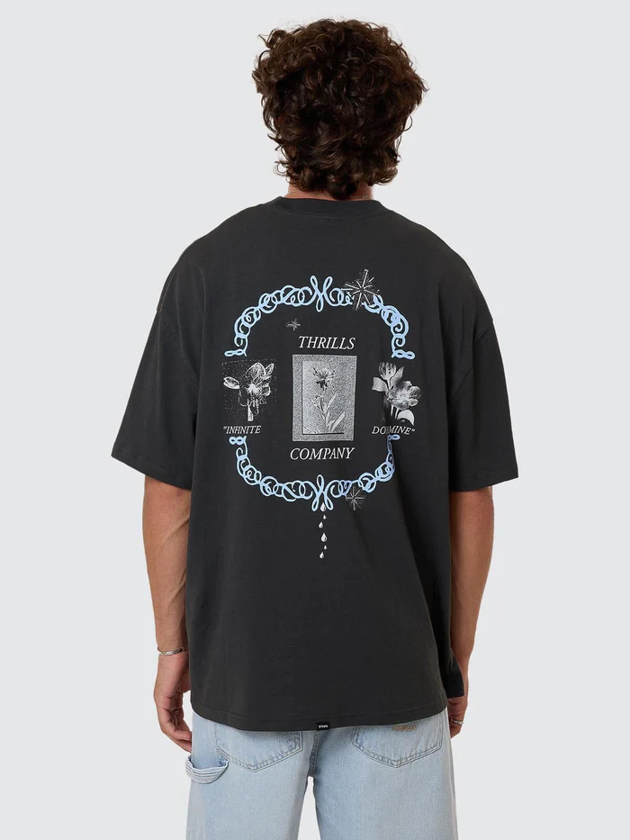Camiseta Thrills Inifinite Dopamine Box Oversize Pirate Black – foto 2