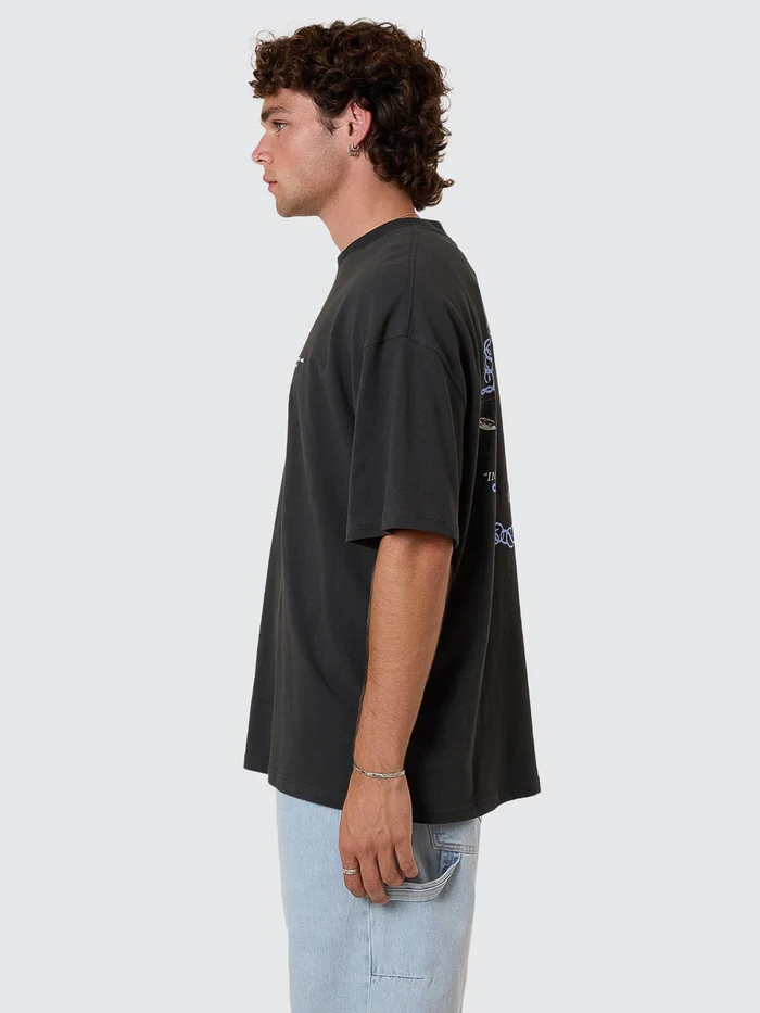 Camiseta Thrills Inifinite Dopamine Box Oversize Pirate Black – foto 3