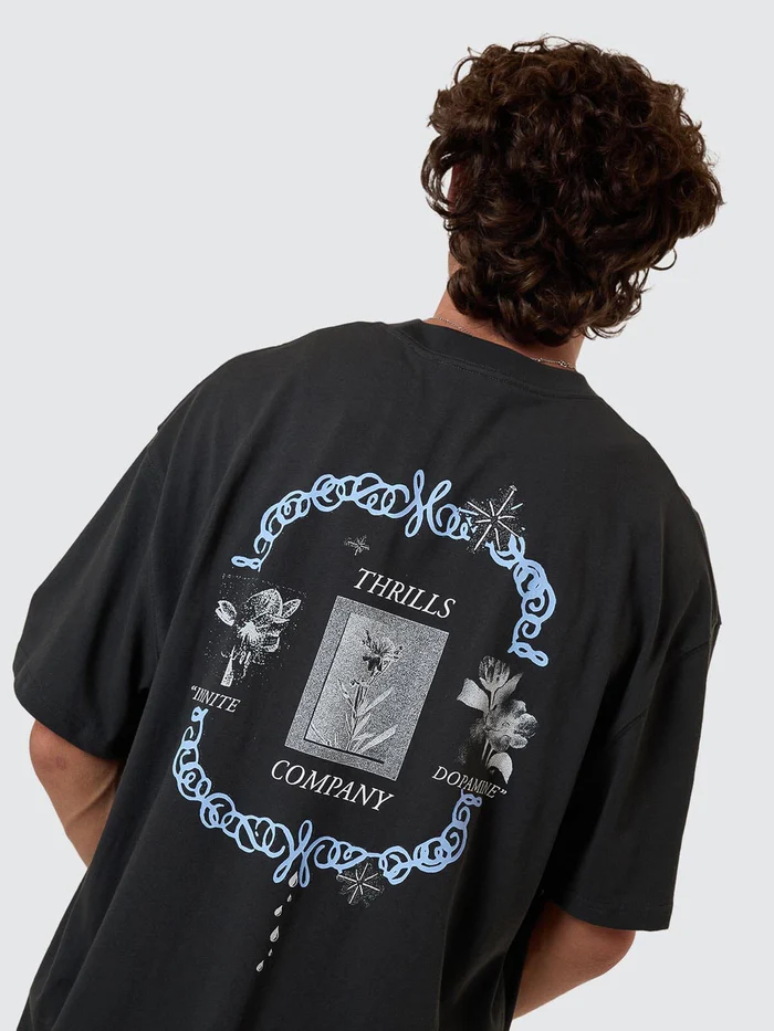Camiseta Thrills Inifinite Dopamine Box Oversize Pirate Black – foto 5