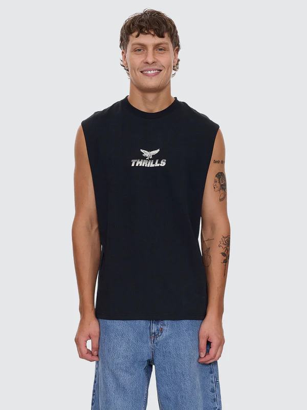 Camiseta MuscleThrills Paradise Before Anarchy Washed Black – foto 1