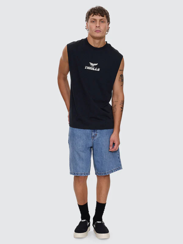 Camiseta MuscleThrills Paradise Before Anarchy Washed Black – foto 6