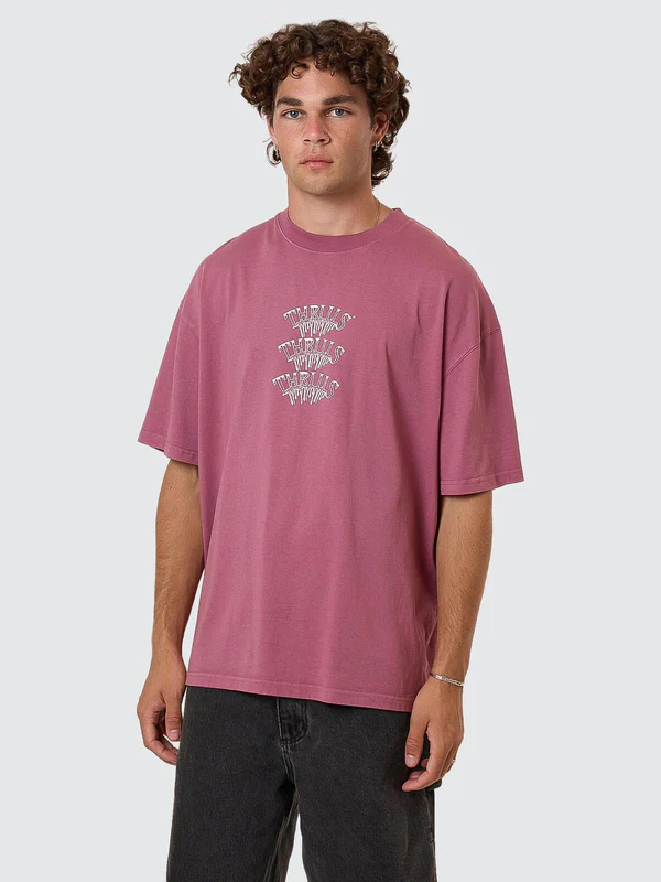 Camiseta Thrills Reality Dreams Box Oversize Delta Berry – foto 1