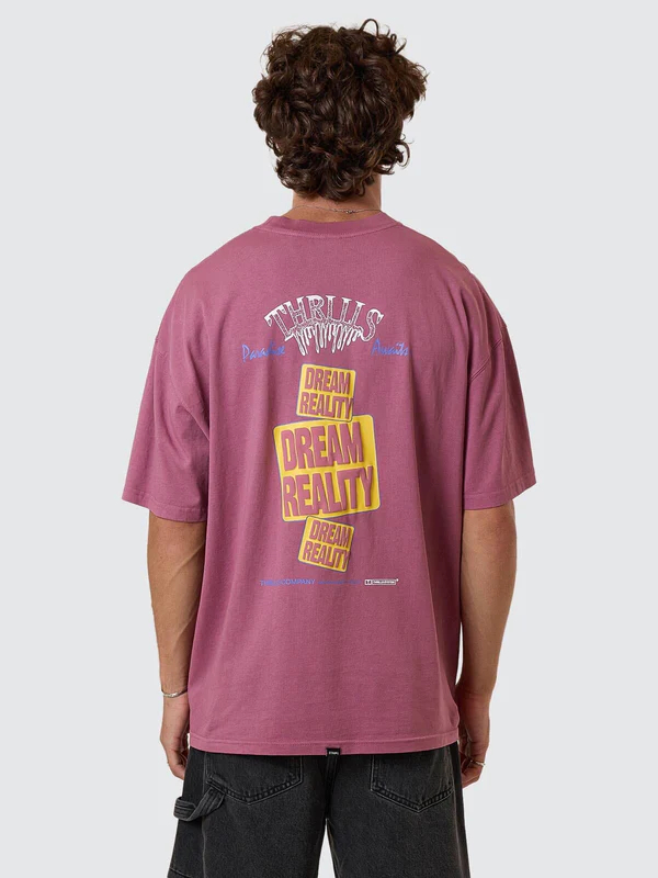 Camiseta Thrills Reality Dreams Box Oversize Delta Berry – foto 2