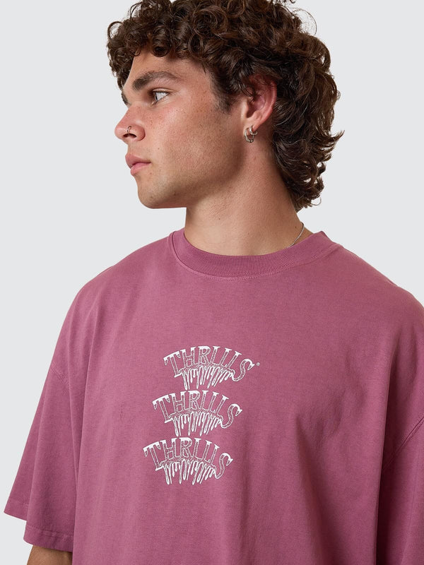 Camiseta Thrills Reality Dreams Box Oversize Delta Berry – foto 5