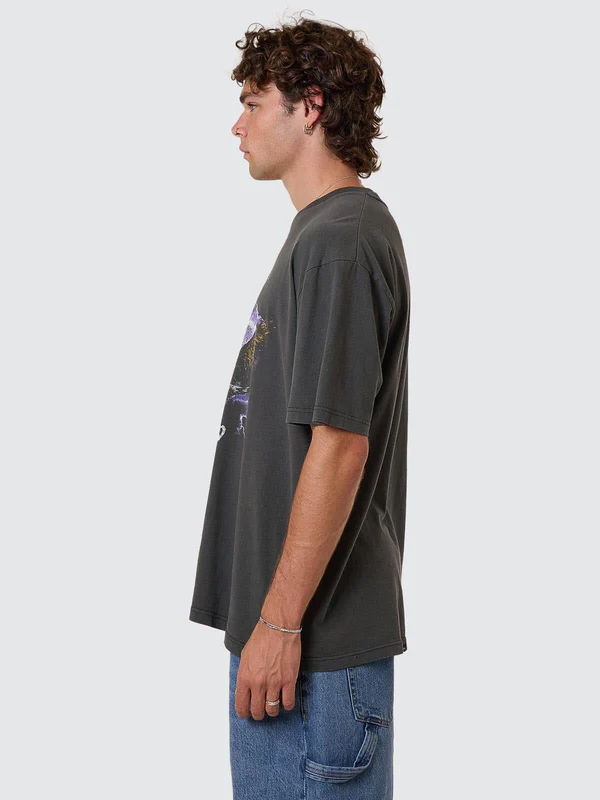 Camiseta Thrills Flight Risk Oversize Fit Merch Black – foto 3