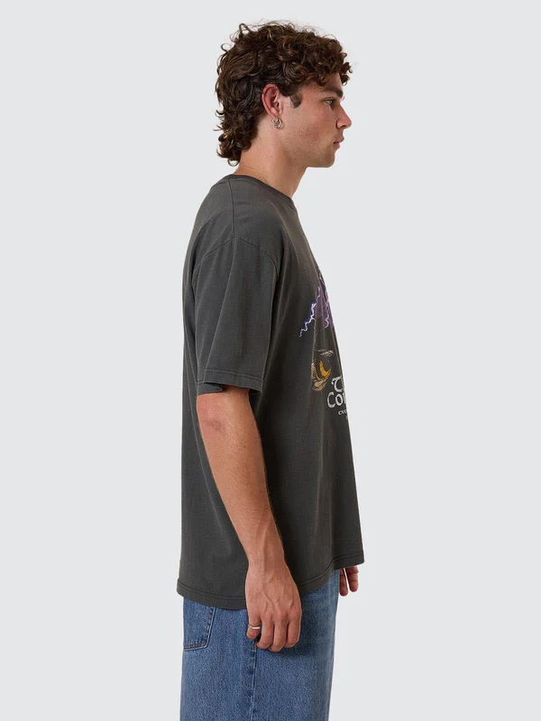 Camiseta Thrills Flight Risk Oversize Fit Merch Black – foto 4