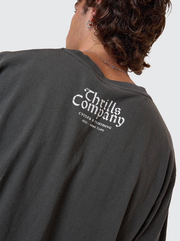 Camiseta Thrills Flight Risk Oversize Fit Merch Black – foto 6