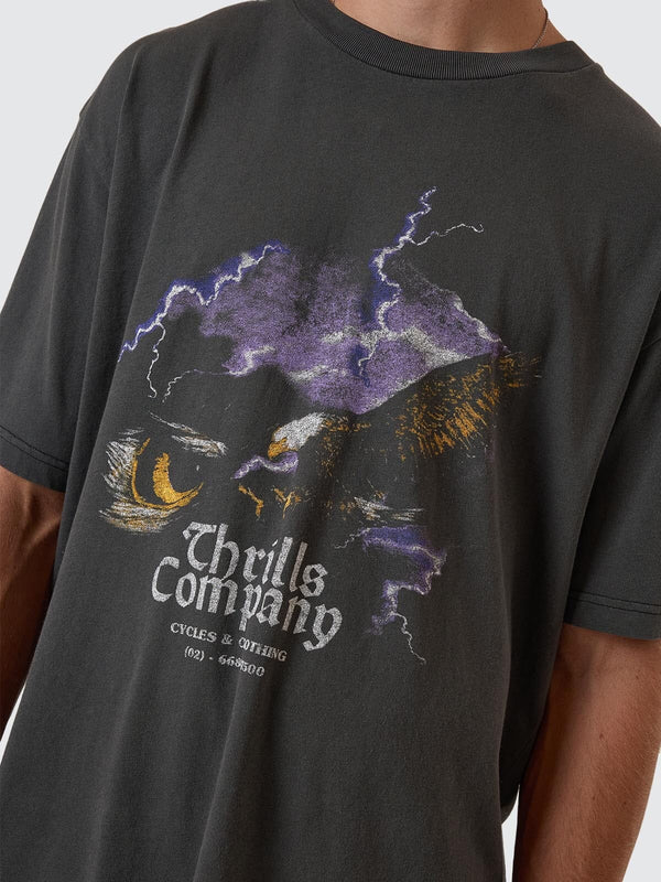 Camiseta Thrills Flight Risk Oversize Fit Merch Black – foto 7