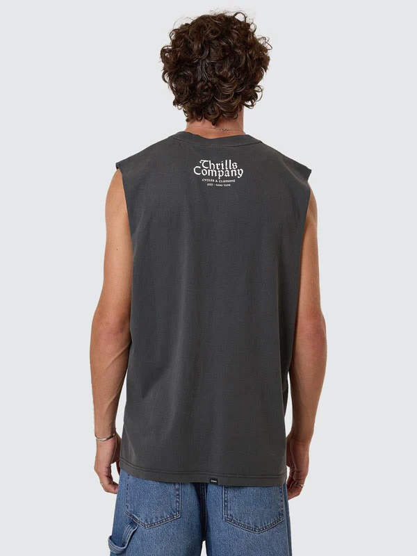 Camiseta Muscle Thrills Flight Risk Merch Black – foto 2