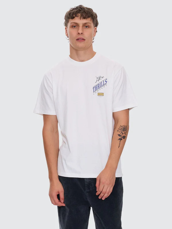 Camiseta Thrills When It Hits Your Lips Dirty White – foto 1
