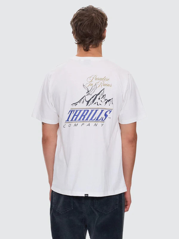 Camiseta Thrills When It Hits Your Lips Dirty White – foto 2