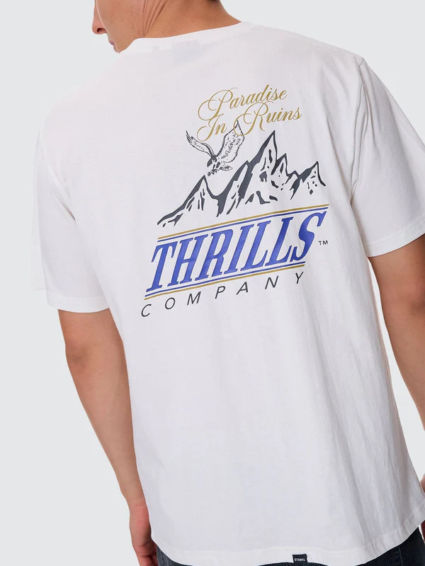 Camiseta Thrills When It Hits Your Lips Dirty White – foto 6