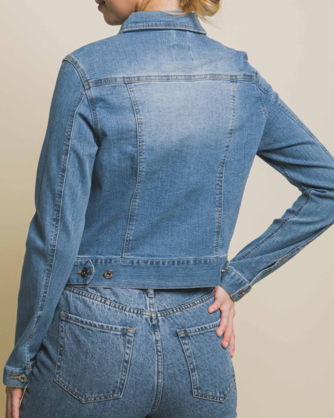 Jacket Denim Distressed Light blue