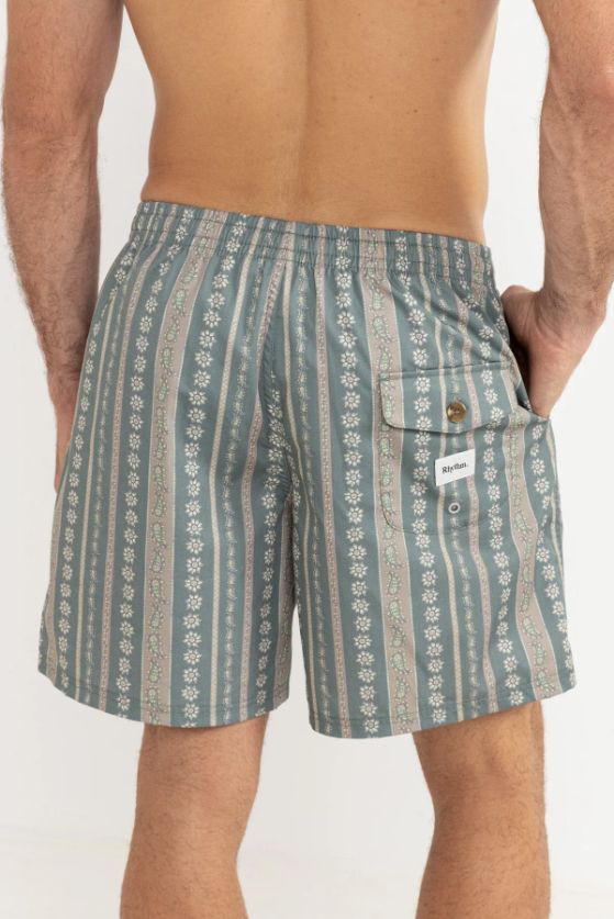 Pantaloneta Rhythm Paisley Stripe Olive – foto 2