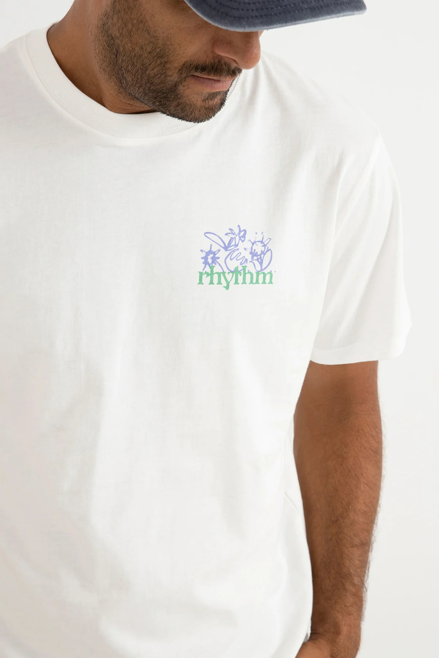 Camiseta Rhythm Old Growth Livin Vintage White – foto 3