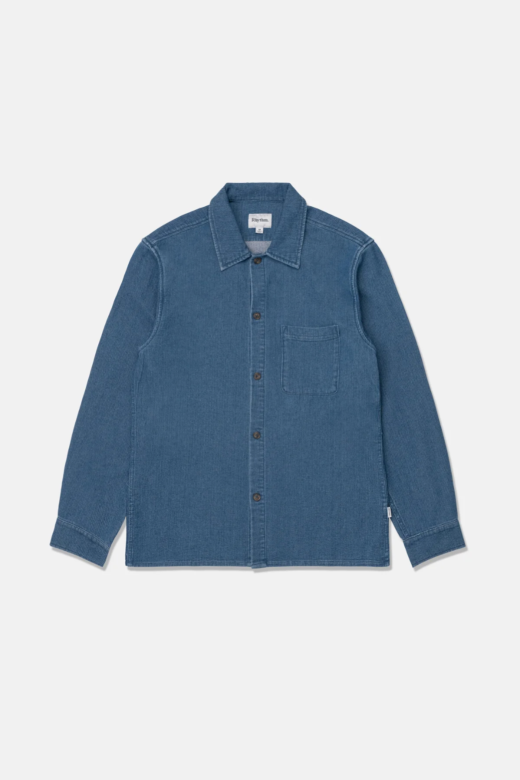 Camisa M/L Rhythm Textured Wale Washed Indigo – foto 5
