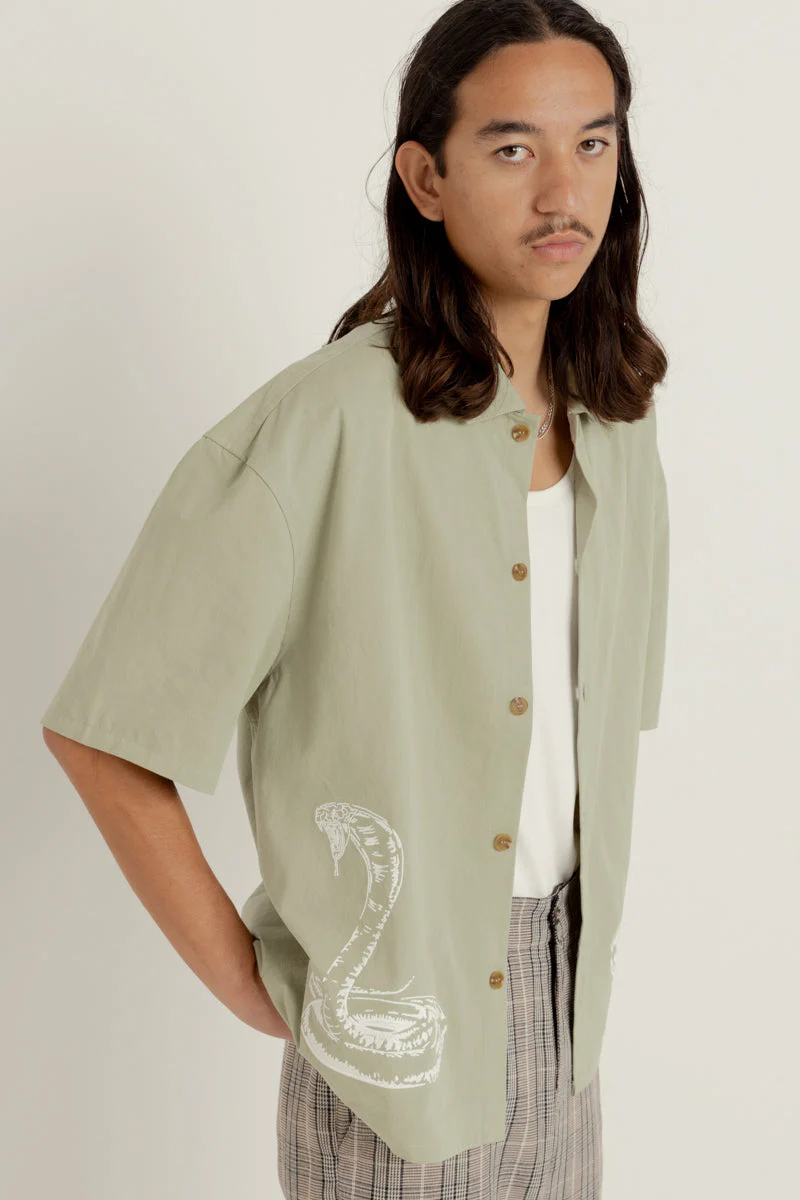 Camisa Rhythm Bowlo Vintage Green – foto 1